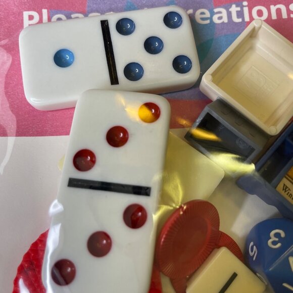 Assorted Junk Journal Game Pieces Lot 30 Craft Project Ephemera mq Key Ring Dang - Picture 3 of 5